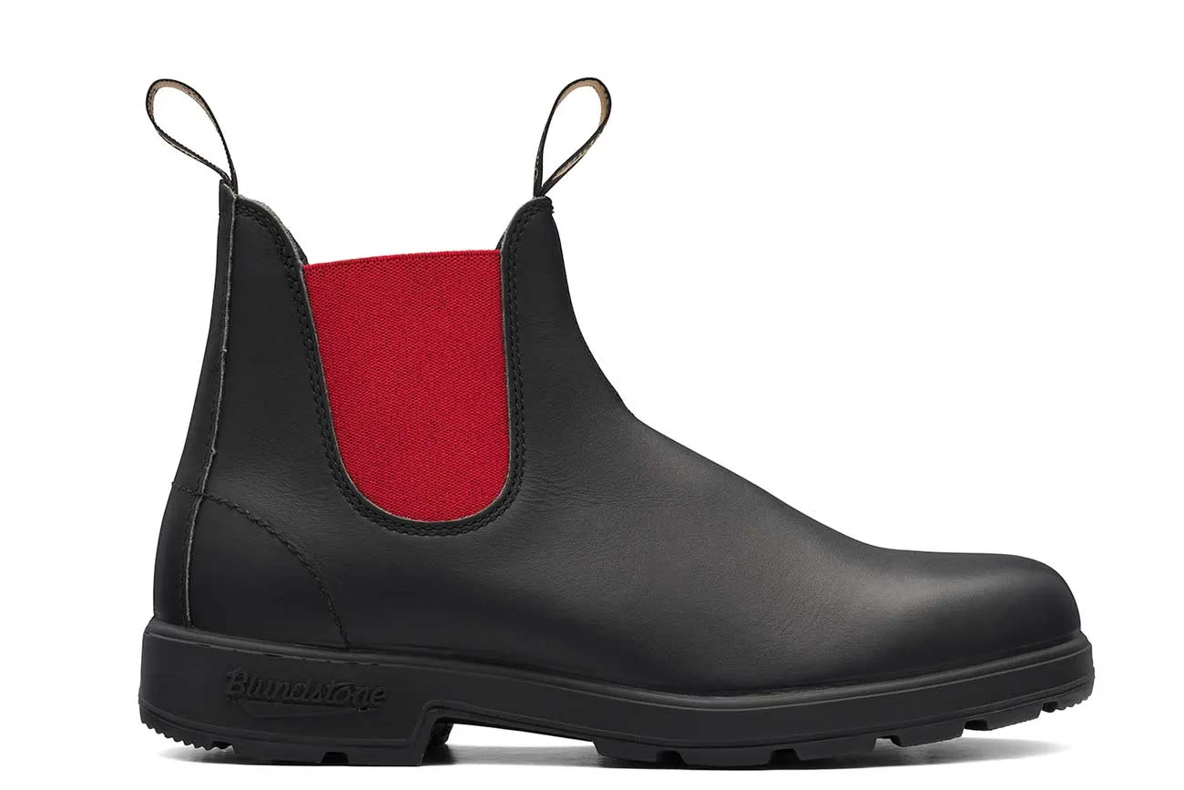 Blundstone #508 Black/Red Trail Support