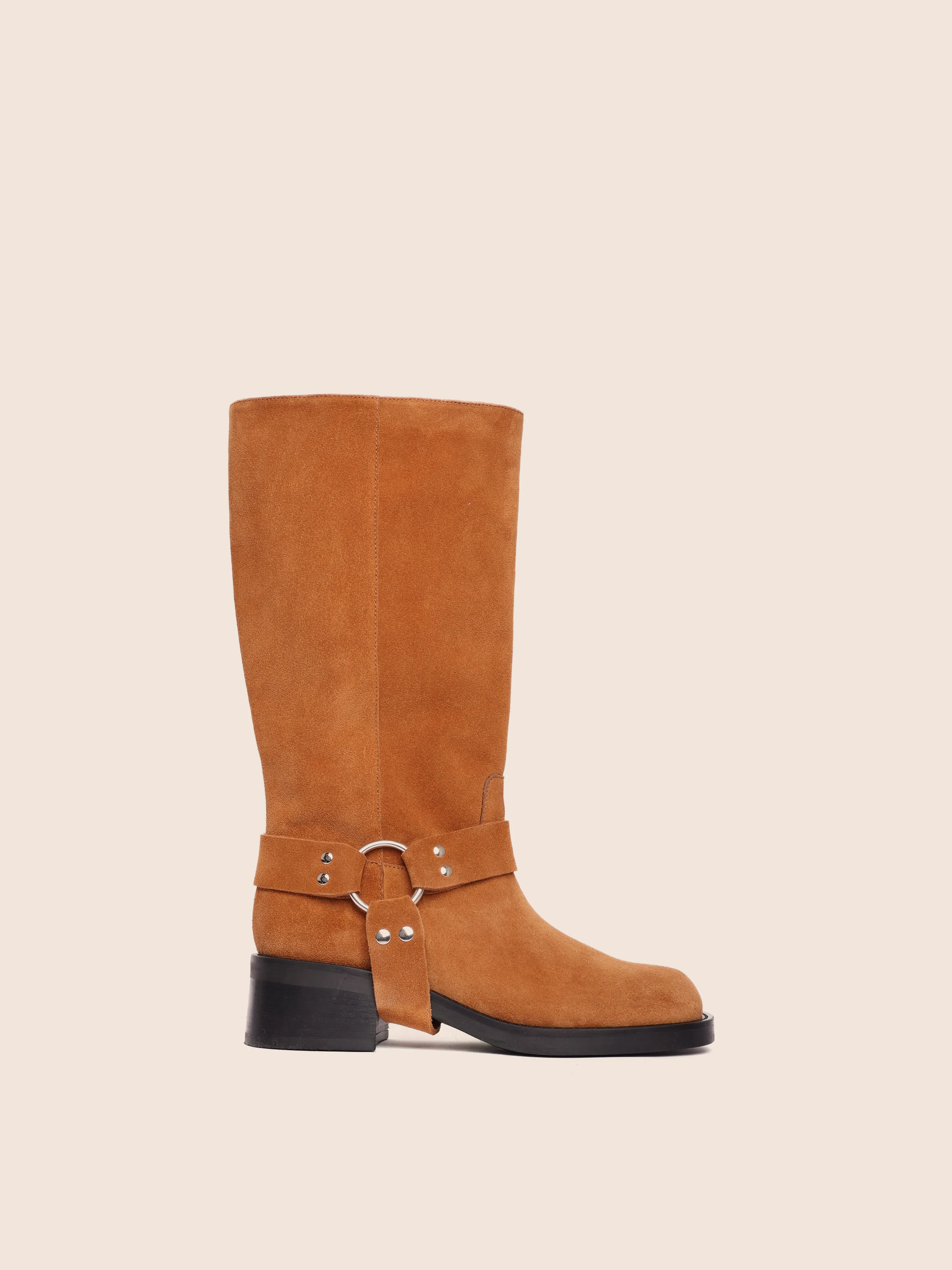 Smooth Surface Dual Lined Lucca Honey Suede Boot