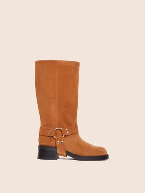 Smooth Surface Dual Lined Lucca Honey Suede Boot
