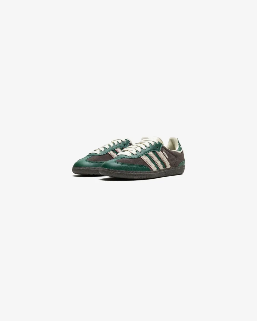 running in a mud pot area shoes running shoes with memory foam Adidas Samba OG x Notitle Green Sneakers