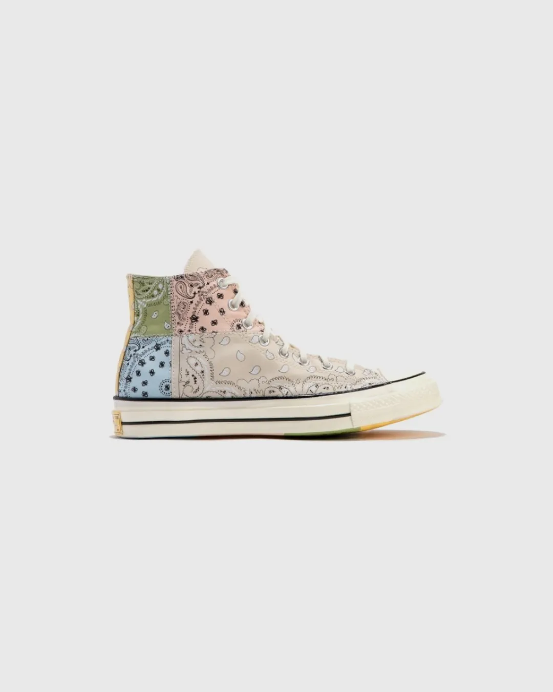 Converse Offspring x Chuck Taylor 70 High Paisley Beige Sneakers mesh construction shoes running on trail