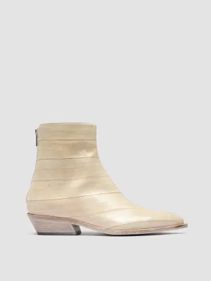 Hill Walk NOELIE DD 109 - Off White Leather Zipped Boots