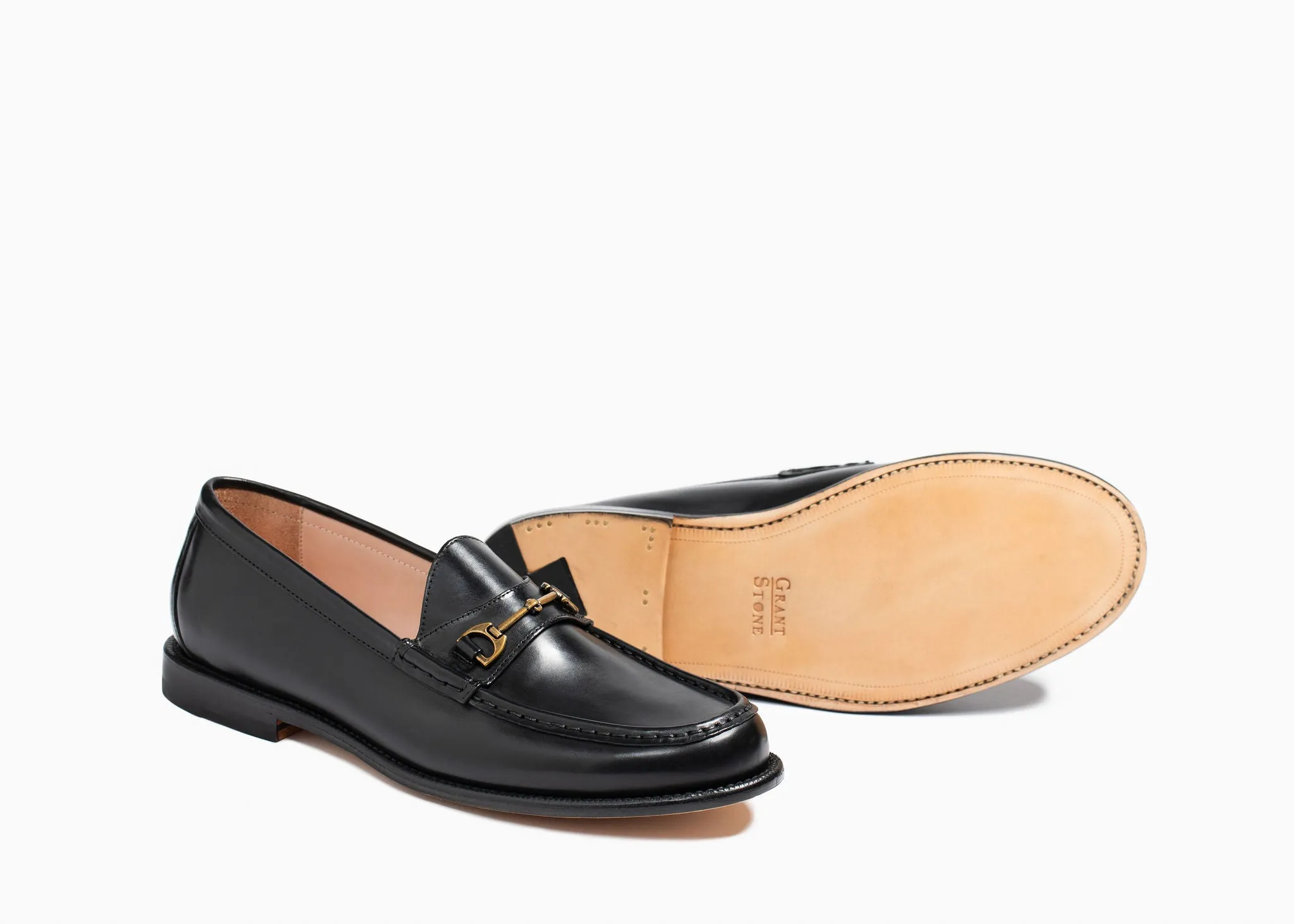 Horsebit Loafer Black Calf Walk Grip Spring Light