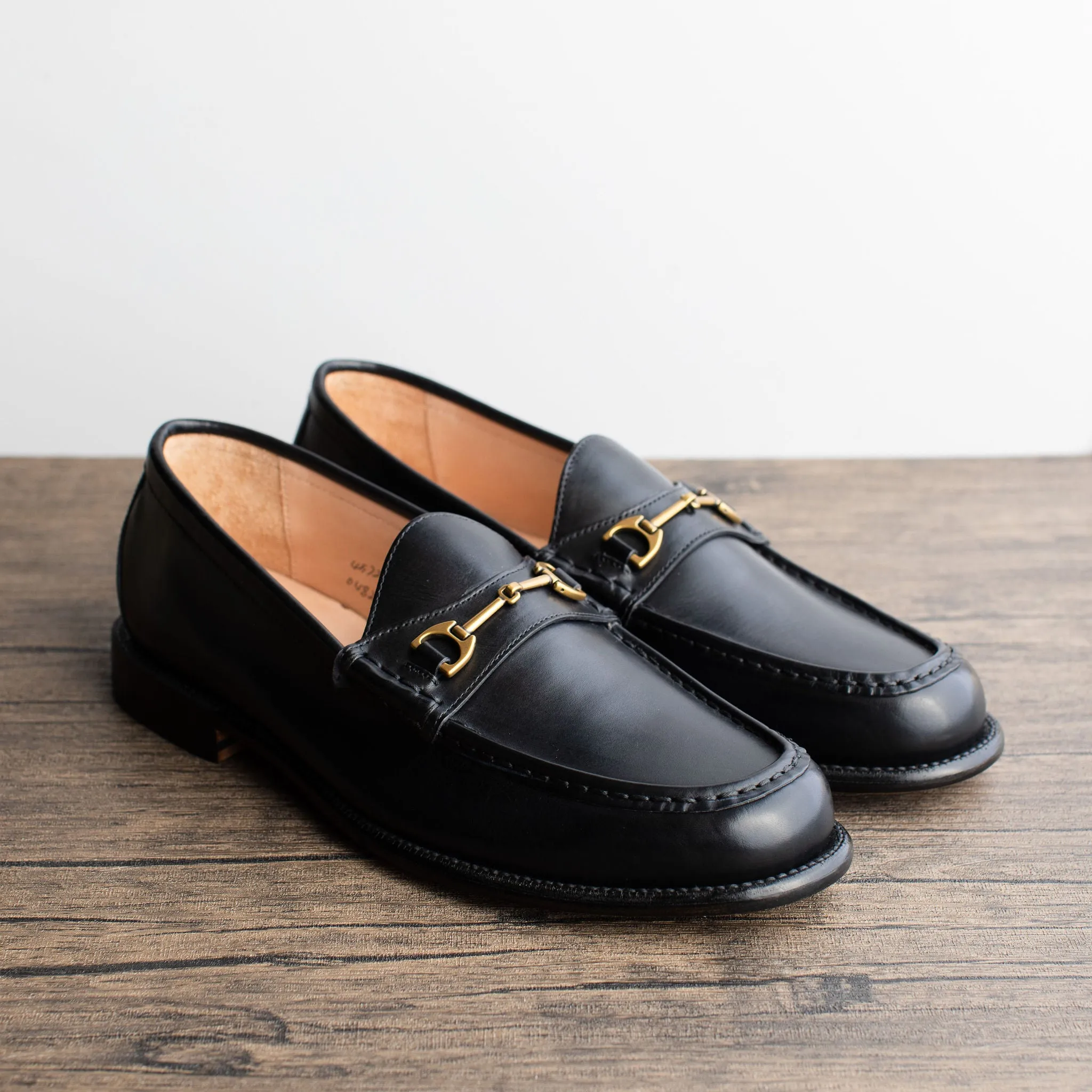 Horsebit Loafer Black Calf Run Errand Trend Flow