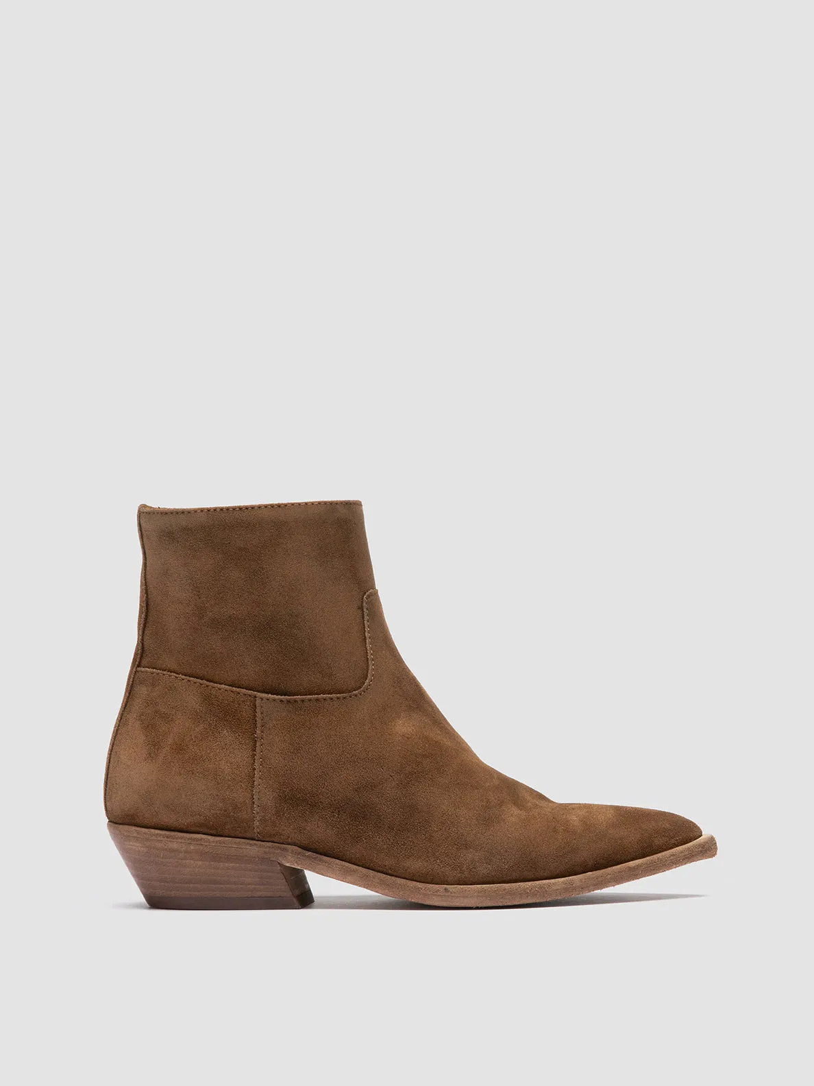 NOELIE DD 102 - Brown Suede Zipped Boots easy move