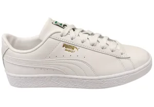 Functional Gear Puma Mens Basket Classic XXI Comfortable White Lace Up Sneakers