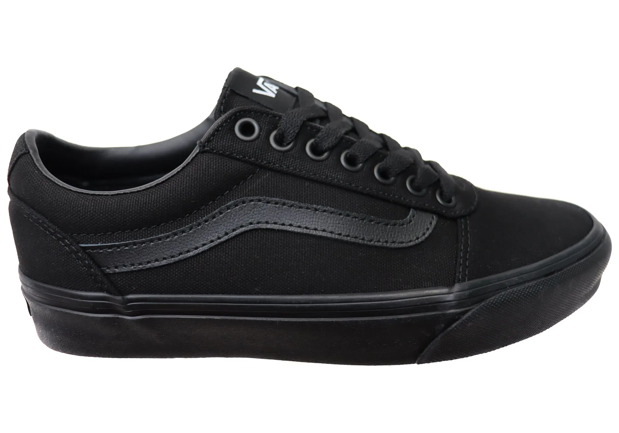 Vans Womens Ward Comfortable Lace Up Sneakers Grip Surface