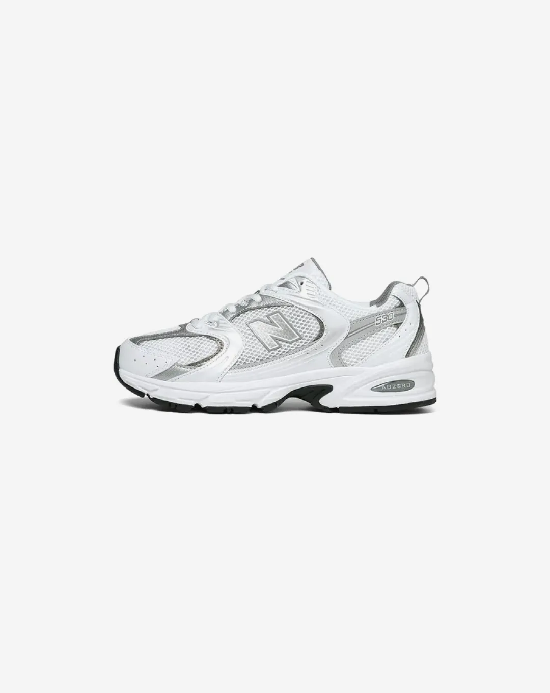 New Balance 530 White Silver Sneakers Elastic laces London Cool