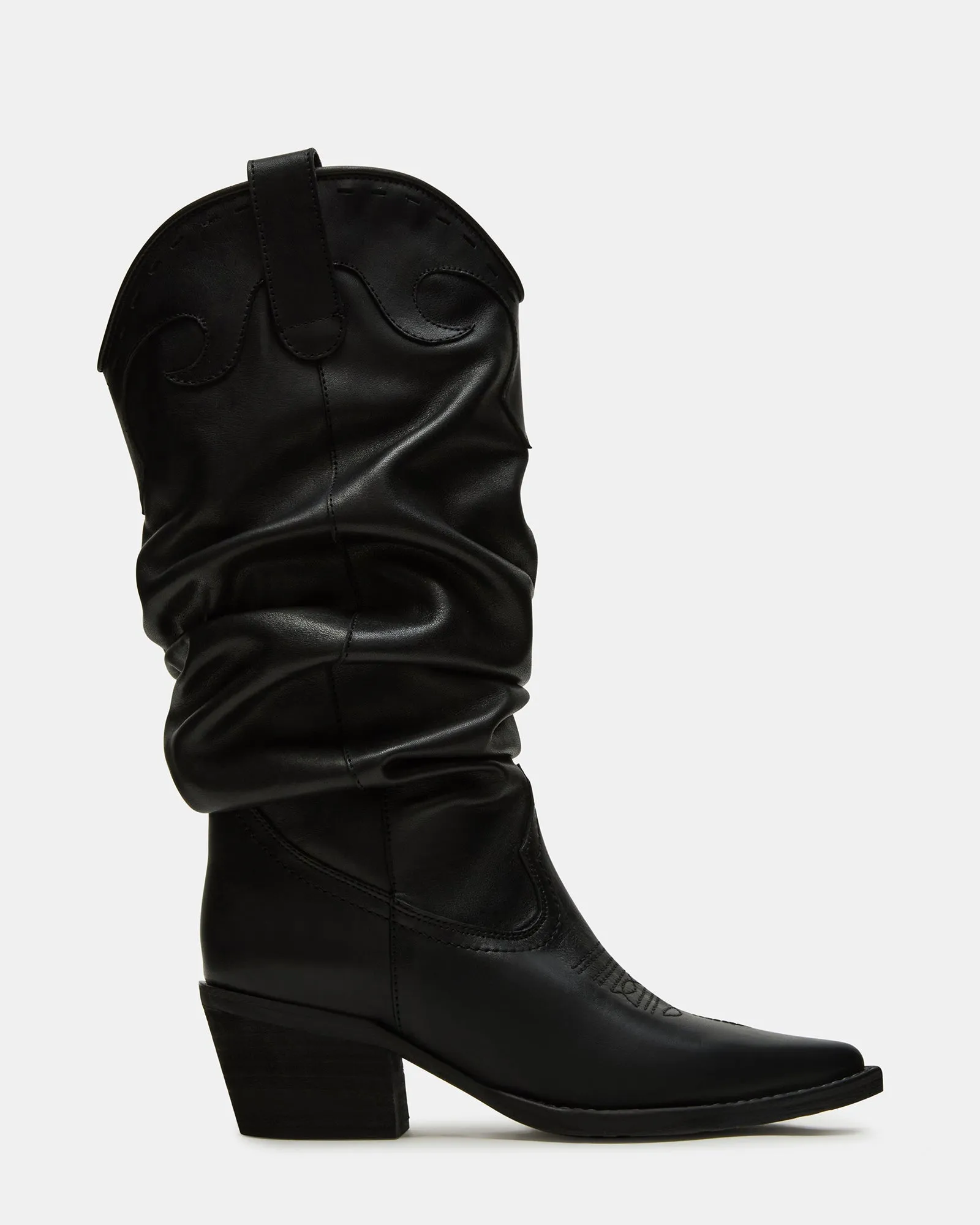 Sleek Design Subtle Lines STAGE BLACK LEATHER