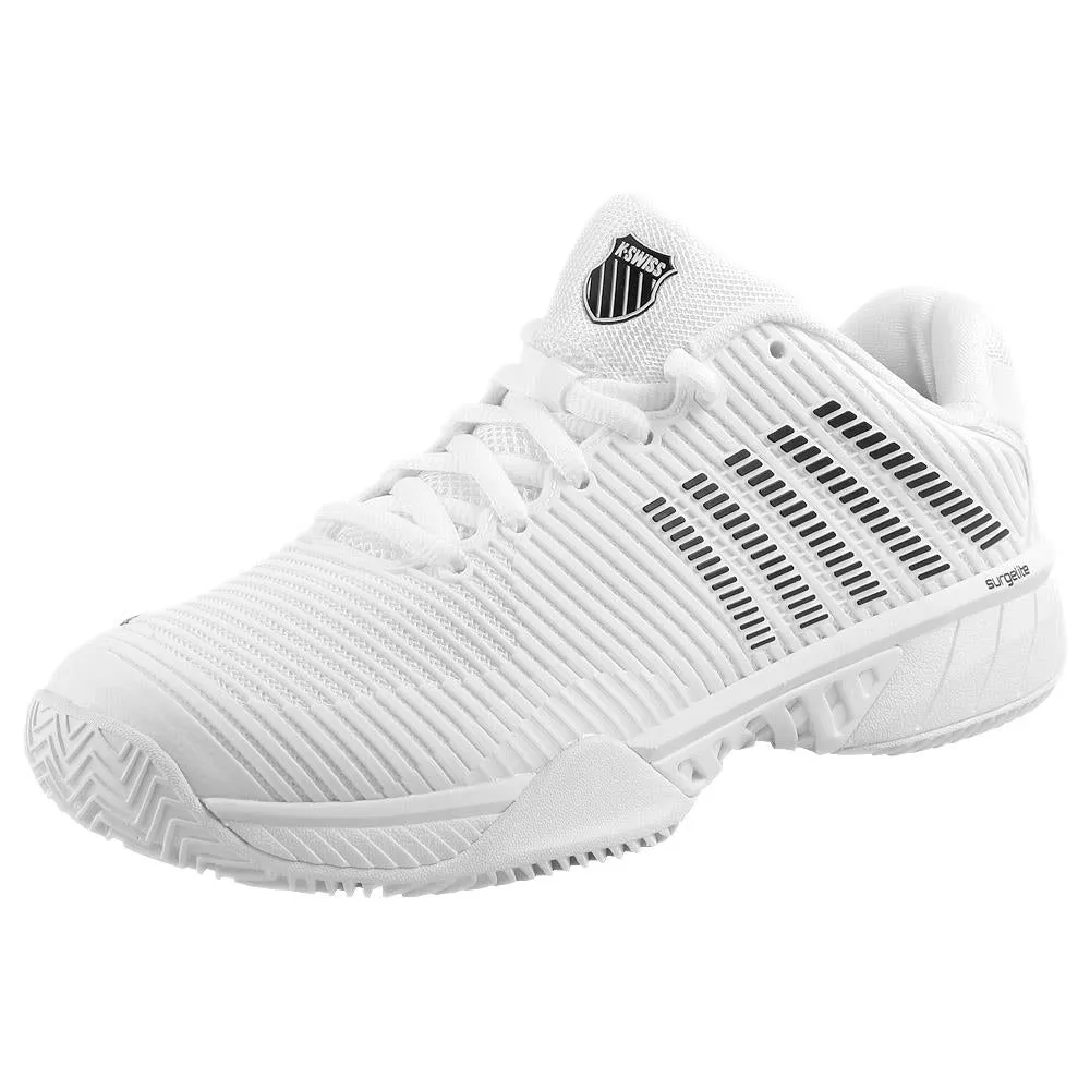 K-Swiss Women's Hypercourt Express 2 - Clay - White/Black Plush Lining street-ready