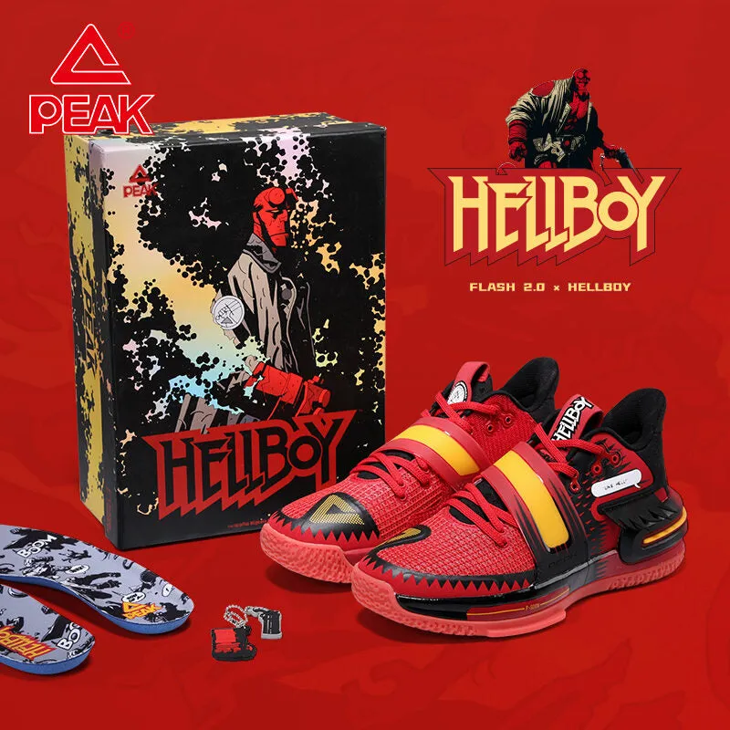 Quick Slip-On Design PEAK X HELLBOY  Basketball Shoes FLASH 2.0 LIMITED Edition