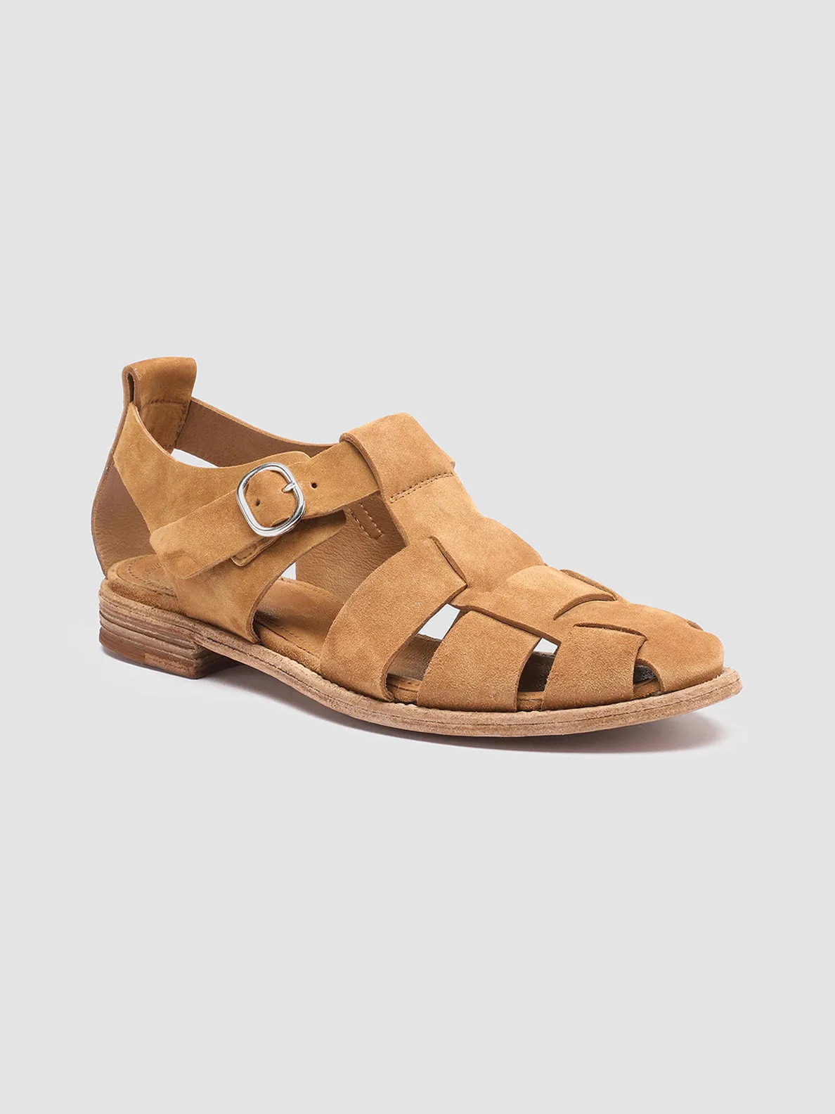 LEXIKON 536 - Brown Suede Sandals Drill Run
