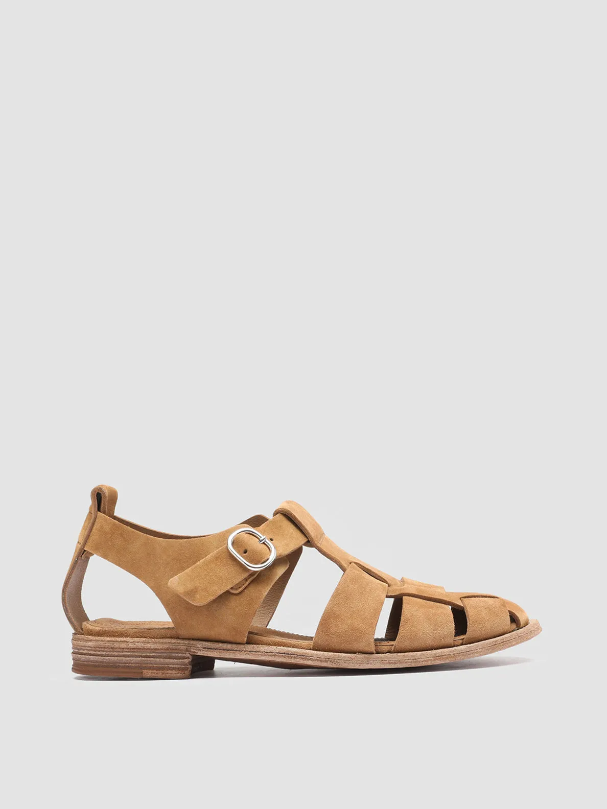 LEXIKON 536 - Brown Suede Sandals Swing Step