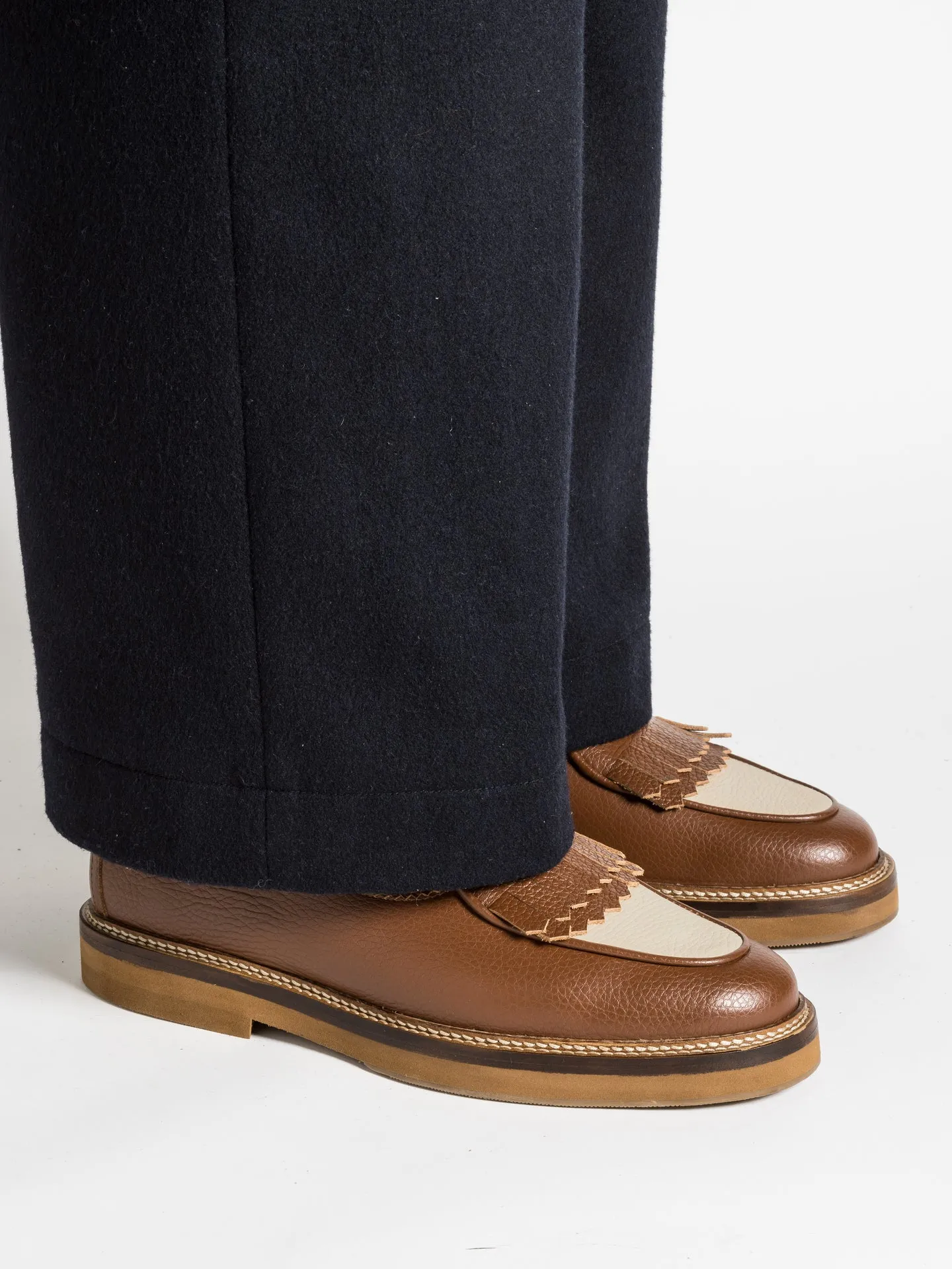HADY MICRO BICOLOR TAN Grass Lane Cushioned heel
