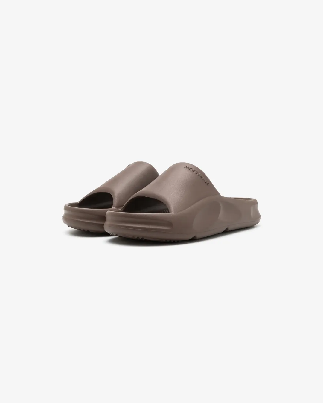 Jack & Jones Slides In Brown hikers' shoes marathoning footwear
