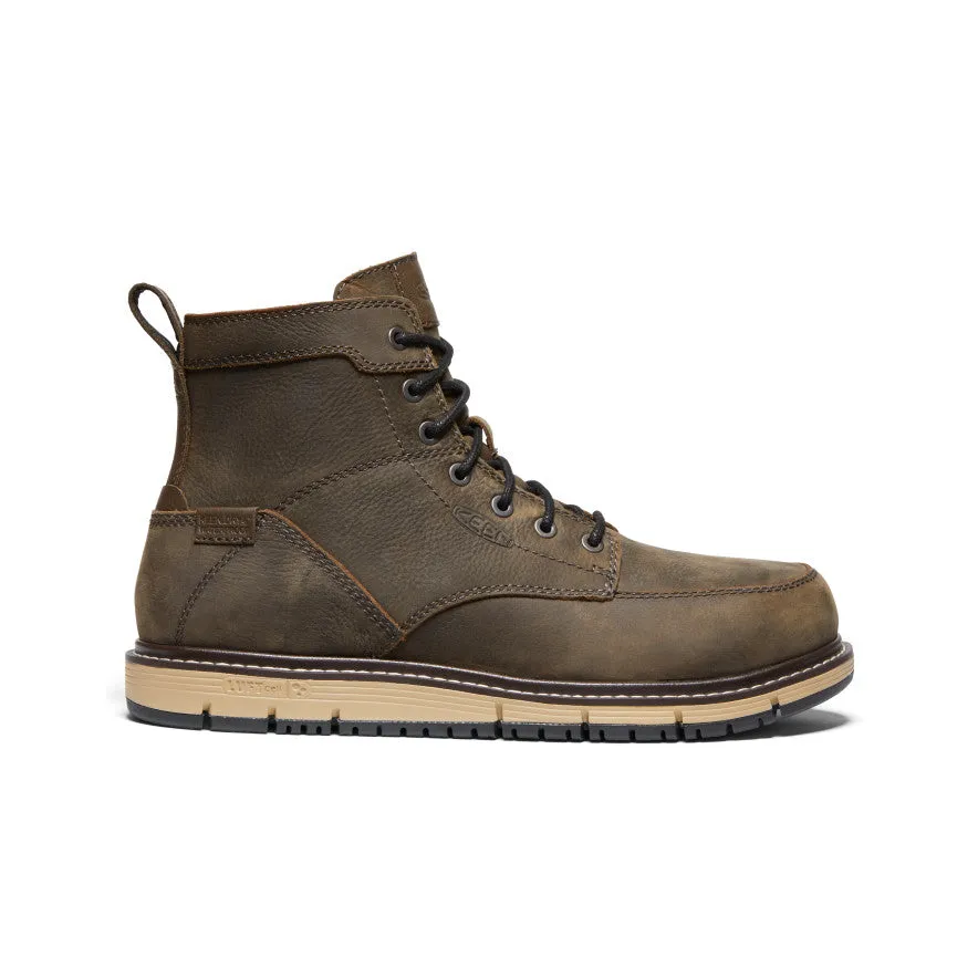 Water Wall Men's San Jose 6" Waterproof Boot (Aluminum Toe)  |  Cascade Brown/Black