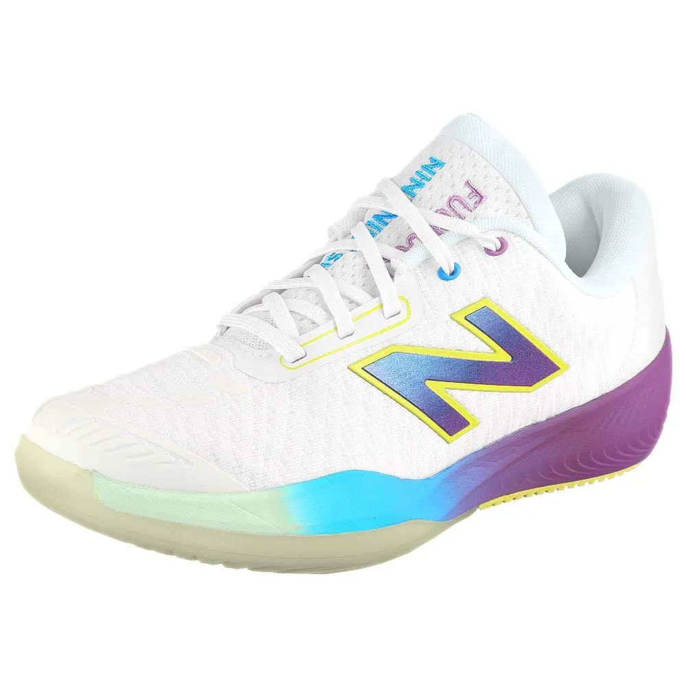 Dynamic Style Mid Cut New Balance Women's FuelCell 996v5 - White/Fade Purple