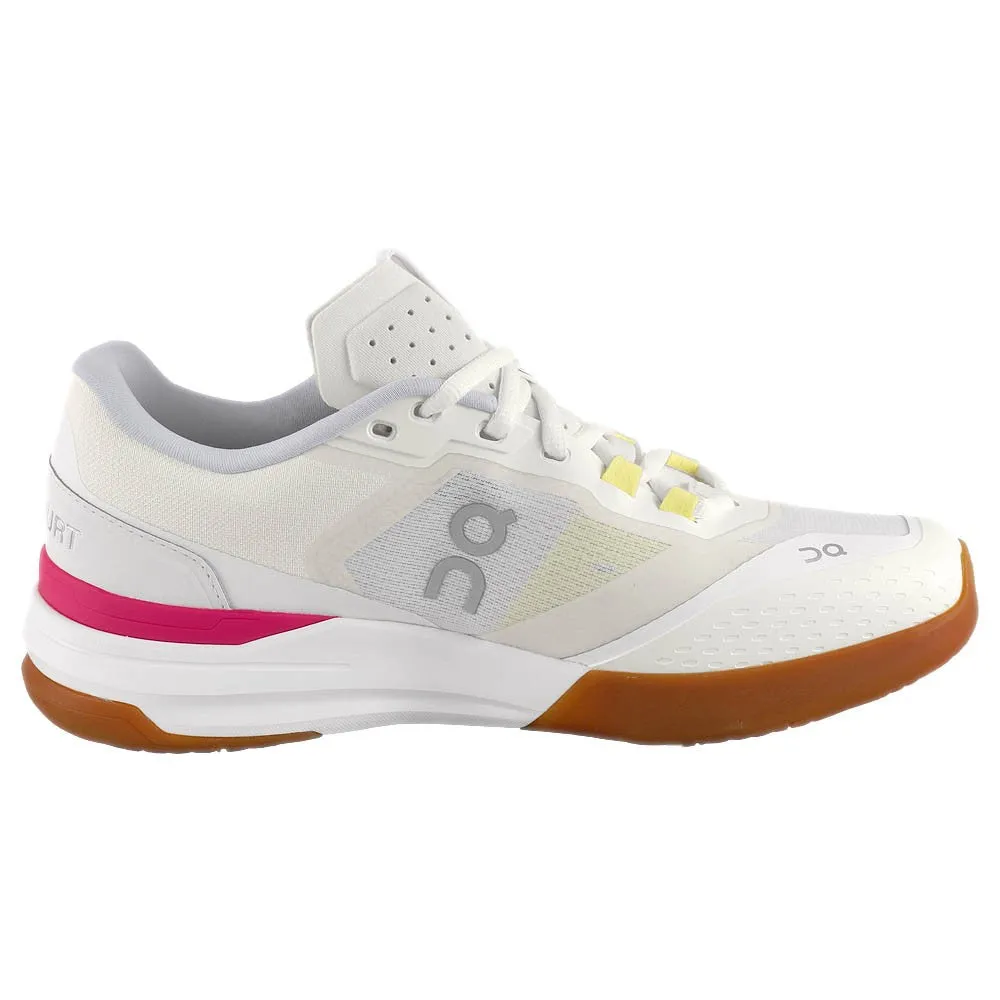 On Women's THE ROGER Advantage Pro - Ivory/Pink Trend Forward Low Cushion