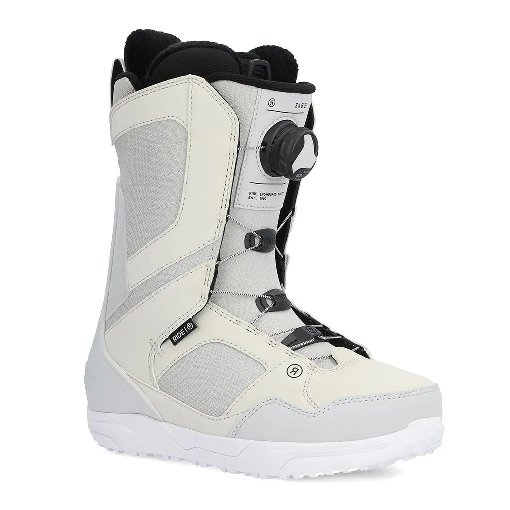 Ride 2025 Womens Sage Boa Boots - Grey Snow Outdoor Footwear Snow Movement