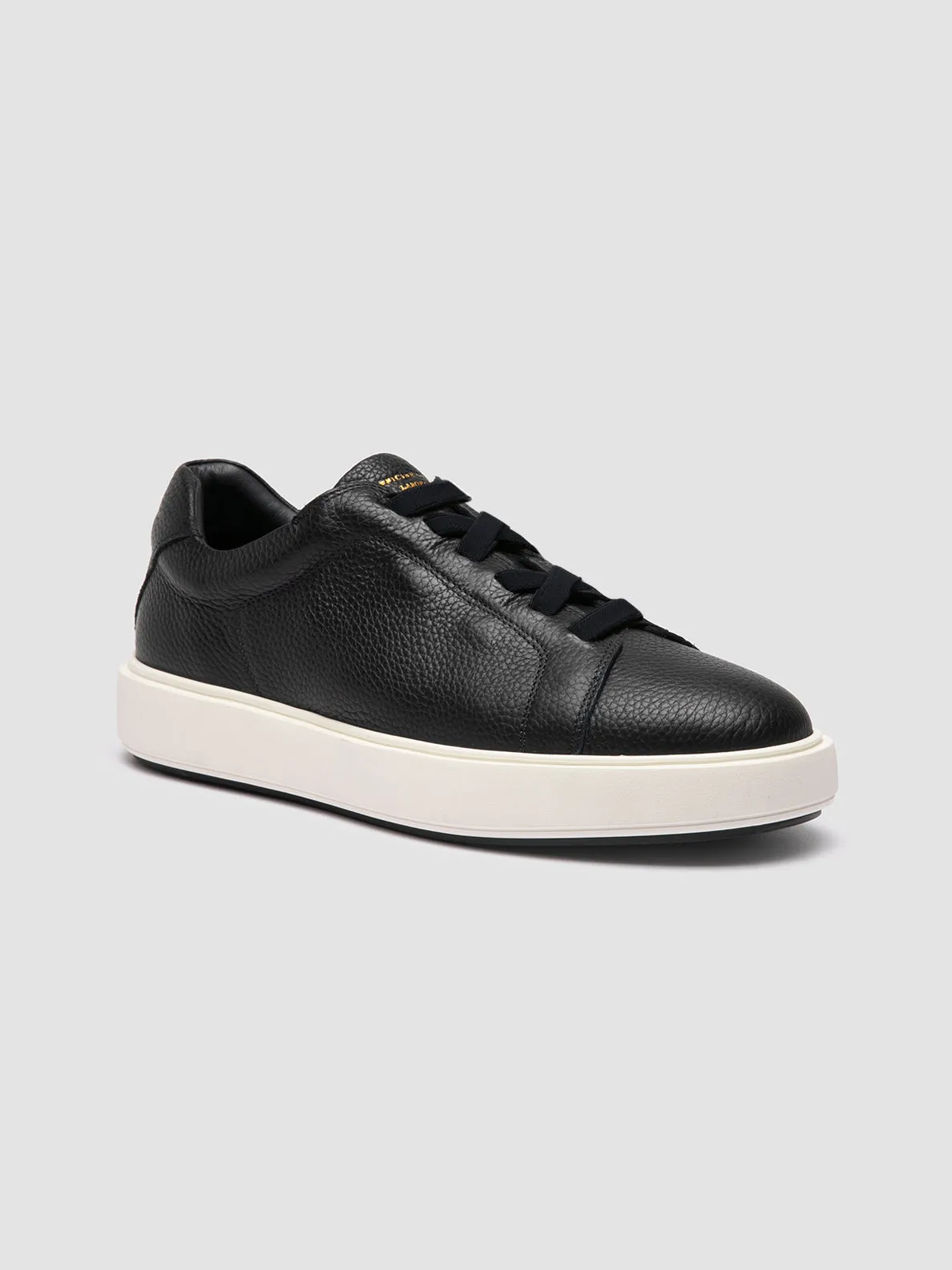 SLOUCH 001 - Blue Leather Low Top Sneakers Clean Build Multi-Functional