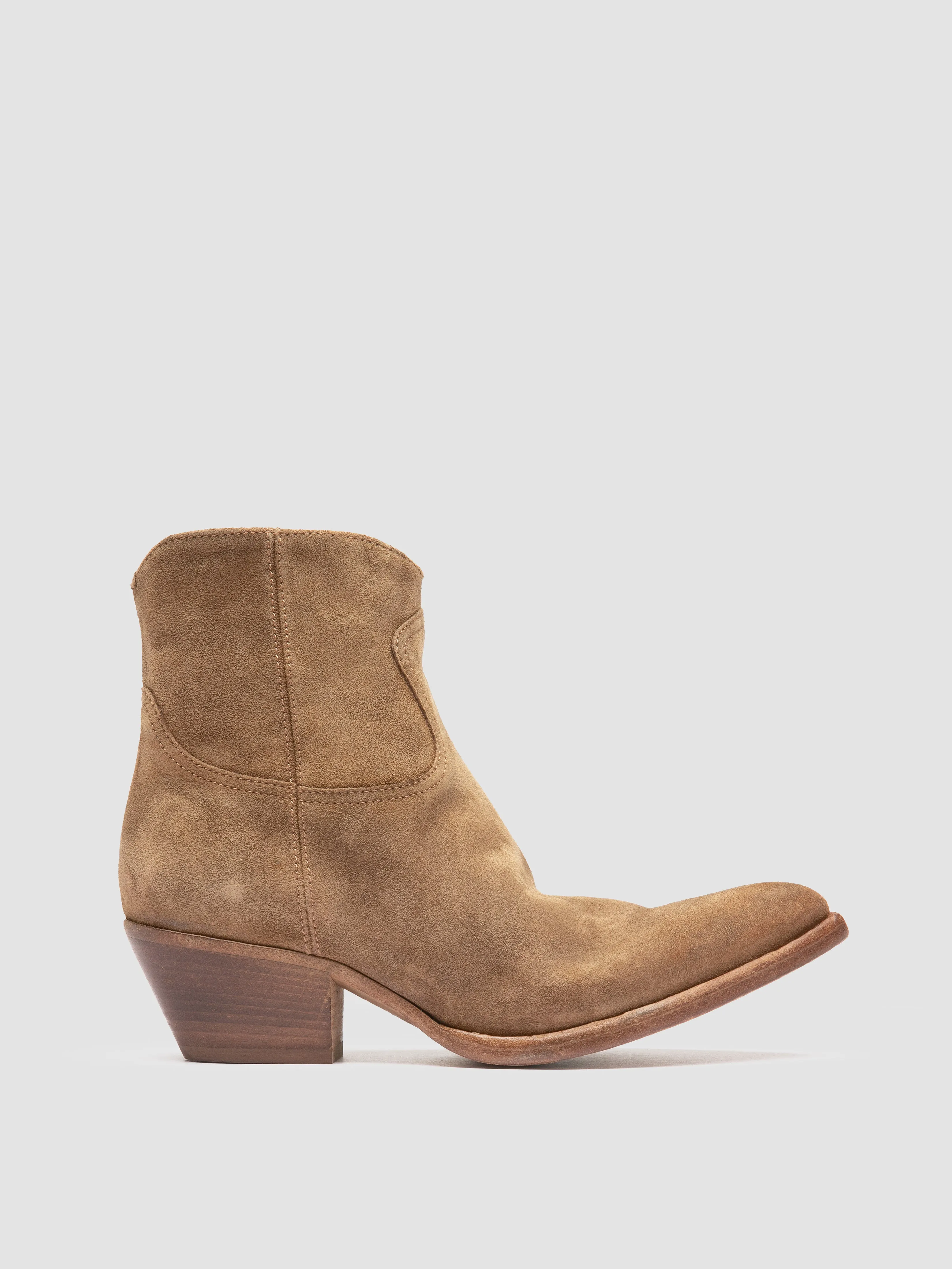 WANDA DD 103 - Brown Suede Zip Boots Japan Line