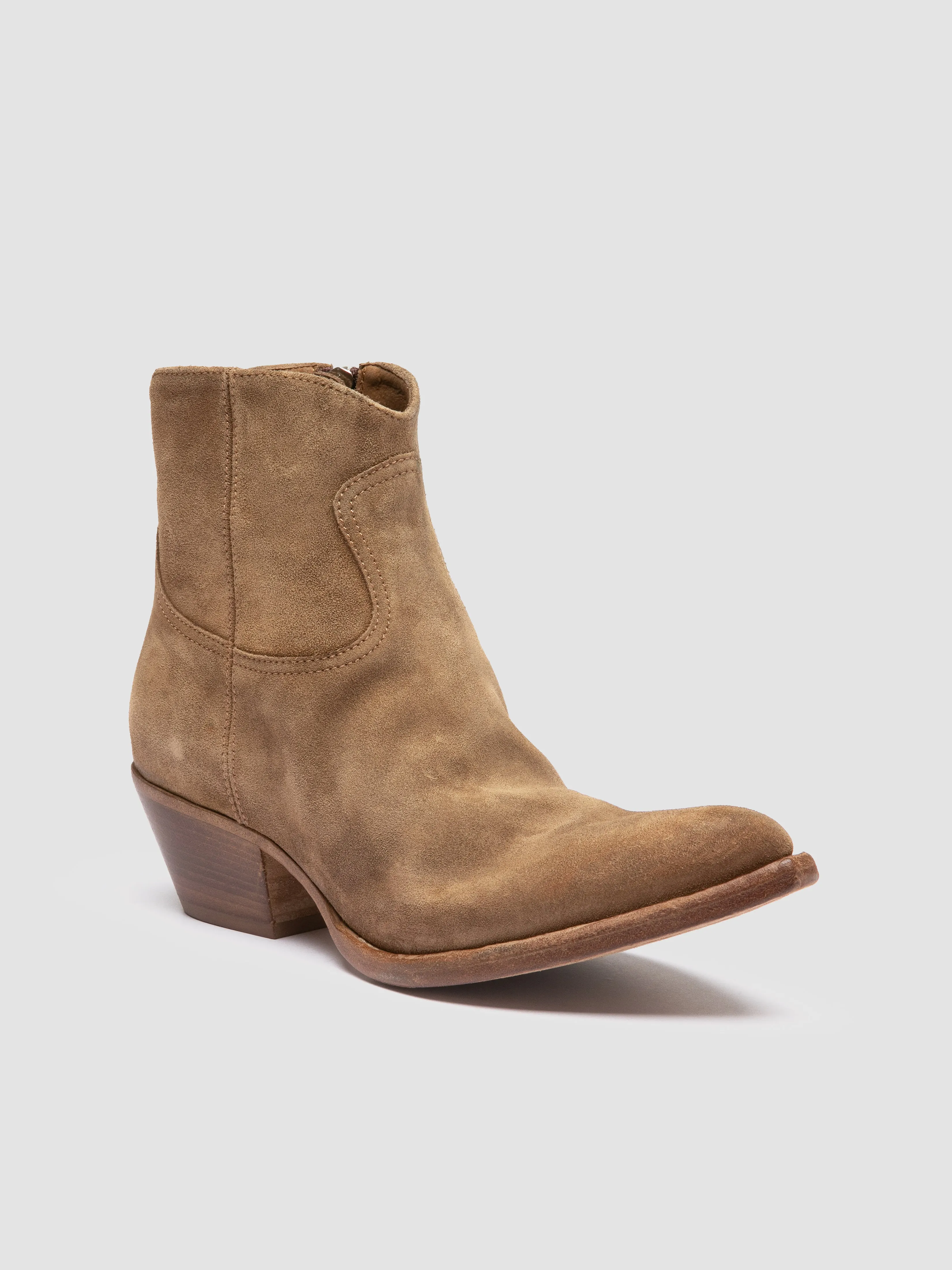 Track Trek WANDA DD 103 - Brown Suede Zip Boots