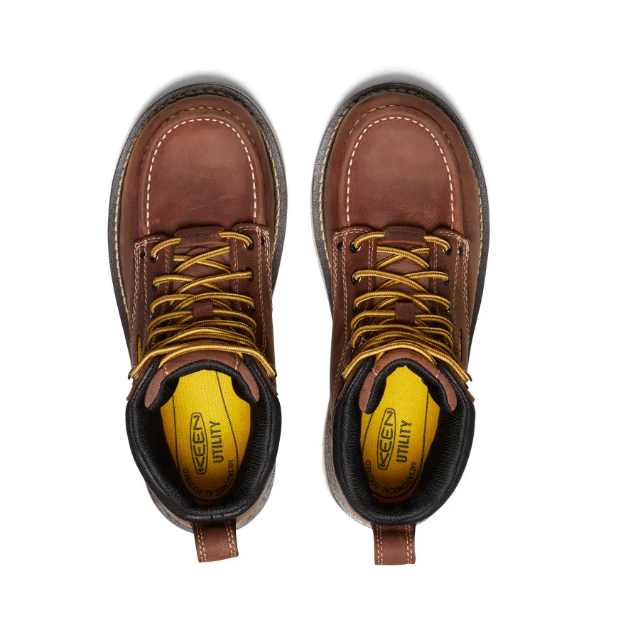 Men's Cincinnati 6" Waterproof 90?? Heel Boot (Carbon Toe)  |  Tuscan Red/Sandshell Classic Fit