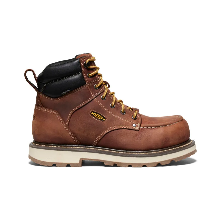 Men's Cincinnati 6" Waterproof 90?? Heel Boot (Carbon Toe)  |  Tuscan Red/Sandshell Sturdy sole Daily Essentials