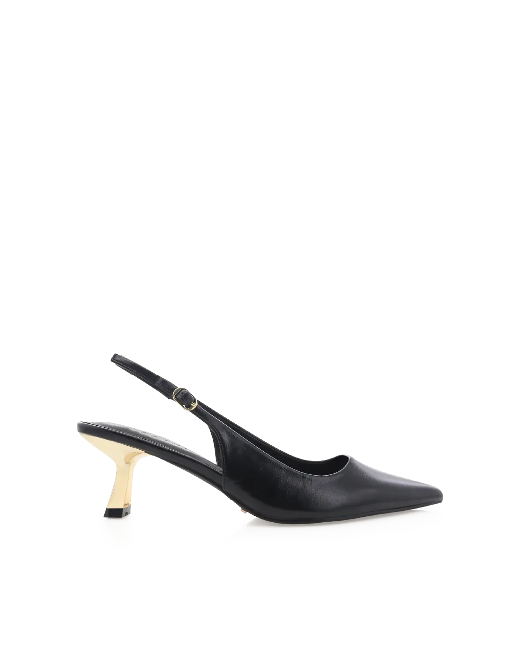 ANAYA - BLACK SHINE-GOLD Minimal Heels