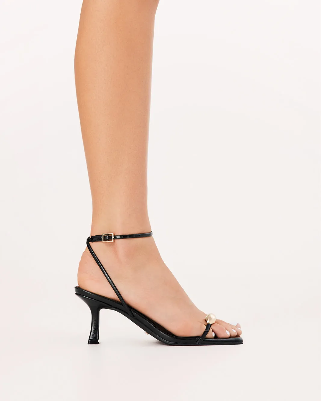 Statement Heels Formal Shoes for Women SERAFINA - BLACK SHINE