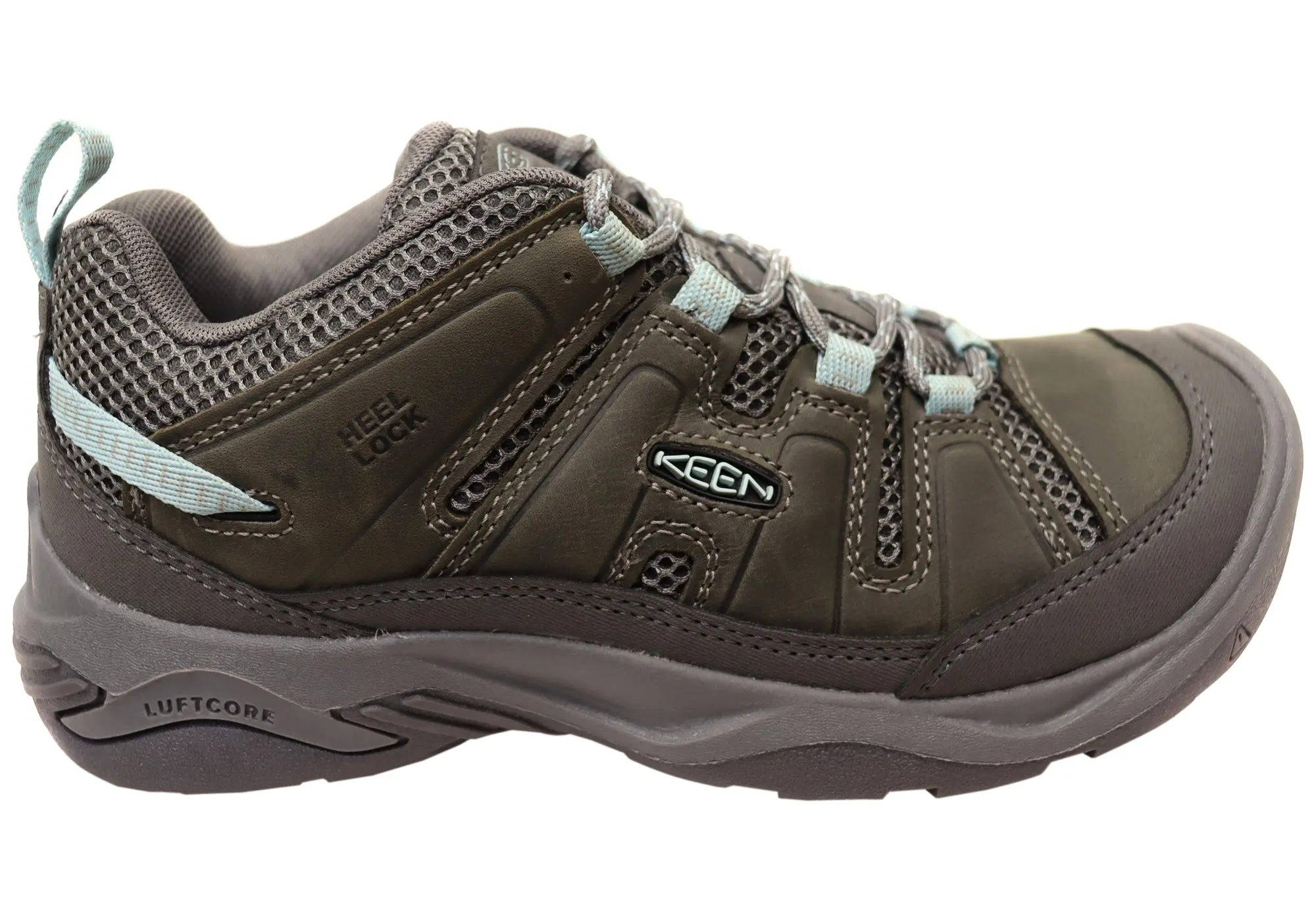 Keen Circadia Vent Womens Leather Wide Fit Hiking Shoes Bounce Edge