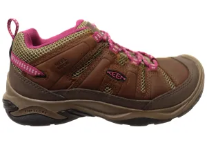 Keen Circadia Vent Womens Leather Wide Fit Hiking Shoes Moon Tone