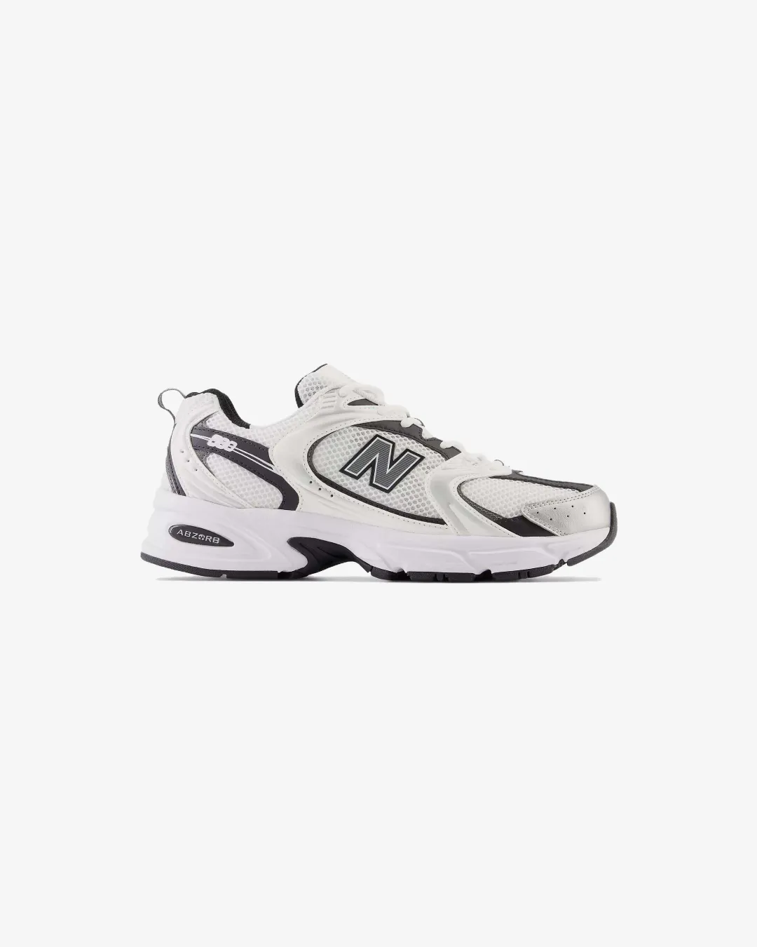 New Balance 530 White Black Silver Sneakers Lightweight Core Support
