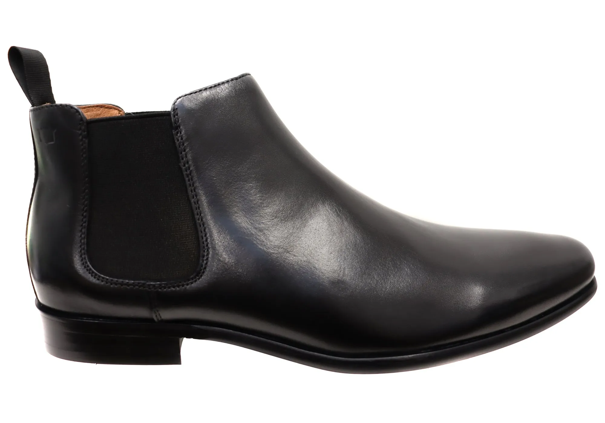 Florsheim Mens EE Extra Wide Leather Barret Plain Toe Chelsea Boots Injury Safe AI Path