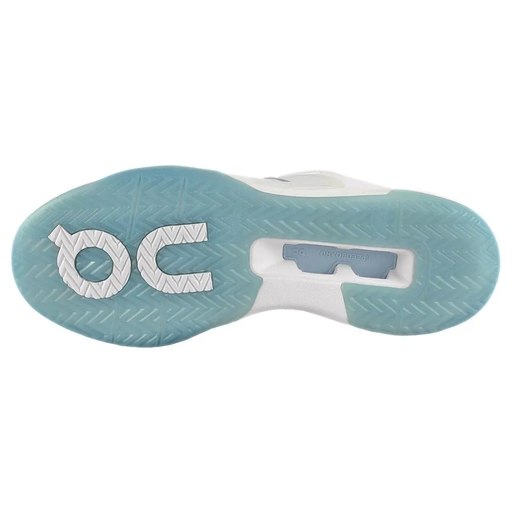 On Men's THE ROGER Advantage Pro - White/Chambray Stretchy sole