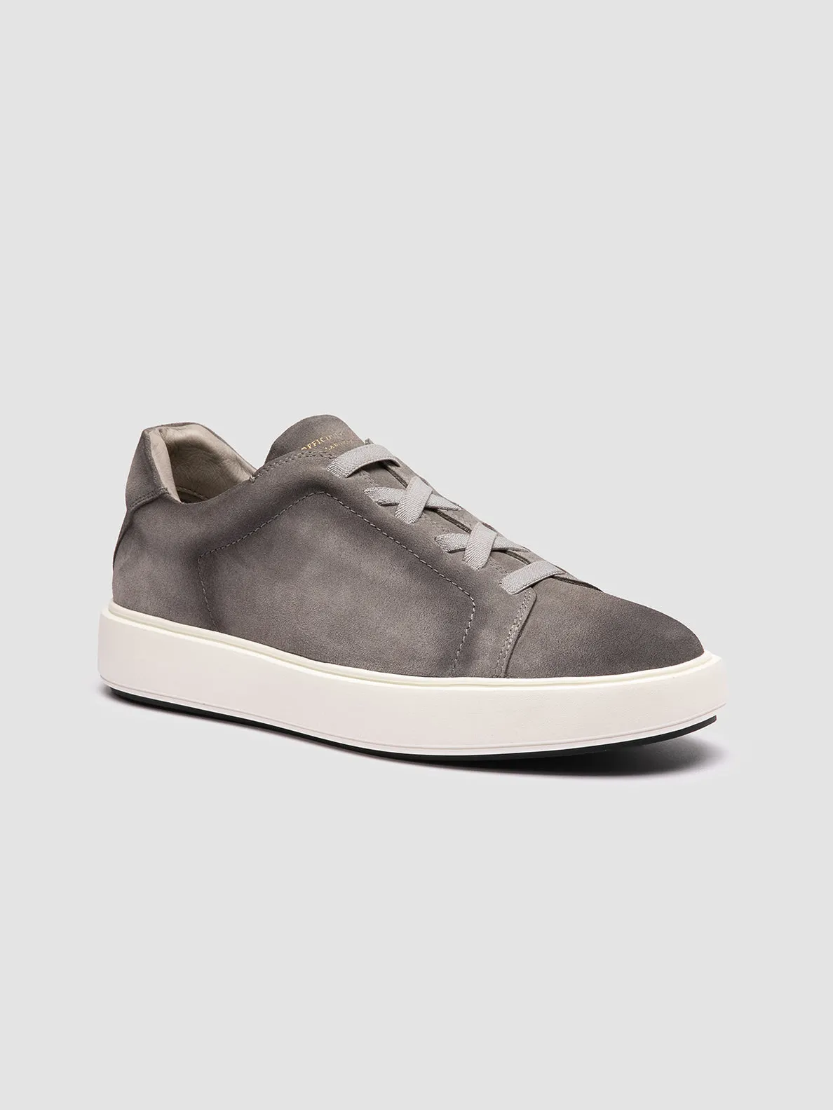 SLOUCH 001 - Grey Suede Sneakers Padded cushioning Soft Chic