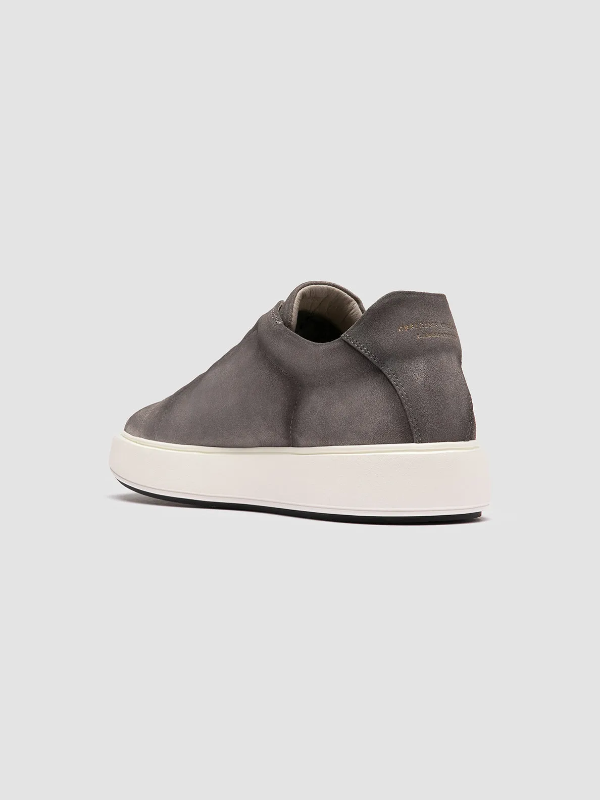 SLOUCH 001 - Grey Suede Sneakers Ultimate Cushion Sculpted lining