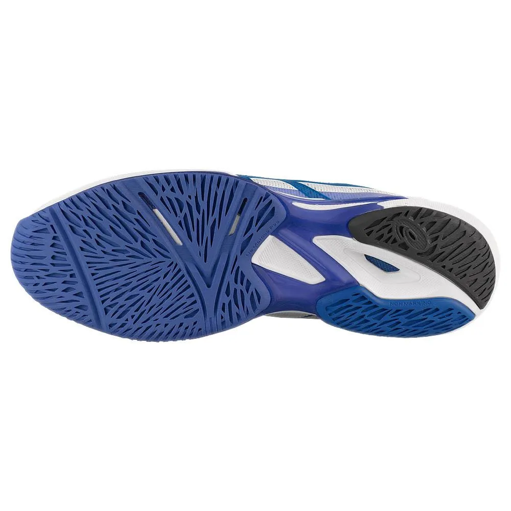 quick dry Asics Men's Solution Speed FF 3 - White/Tuna Blue