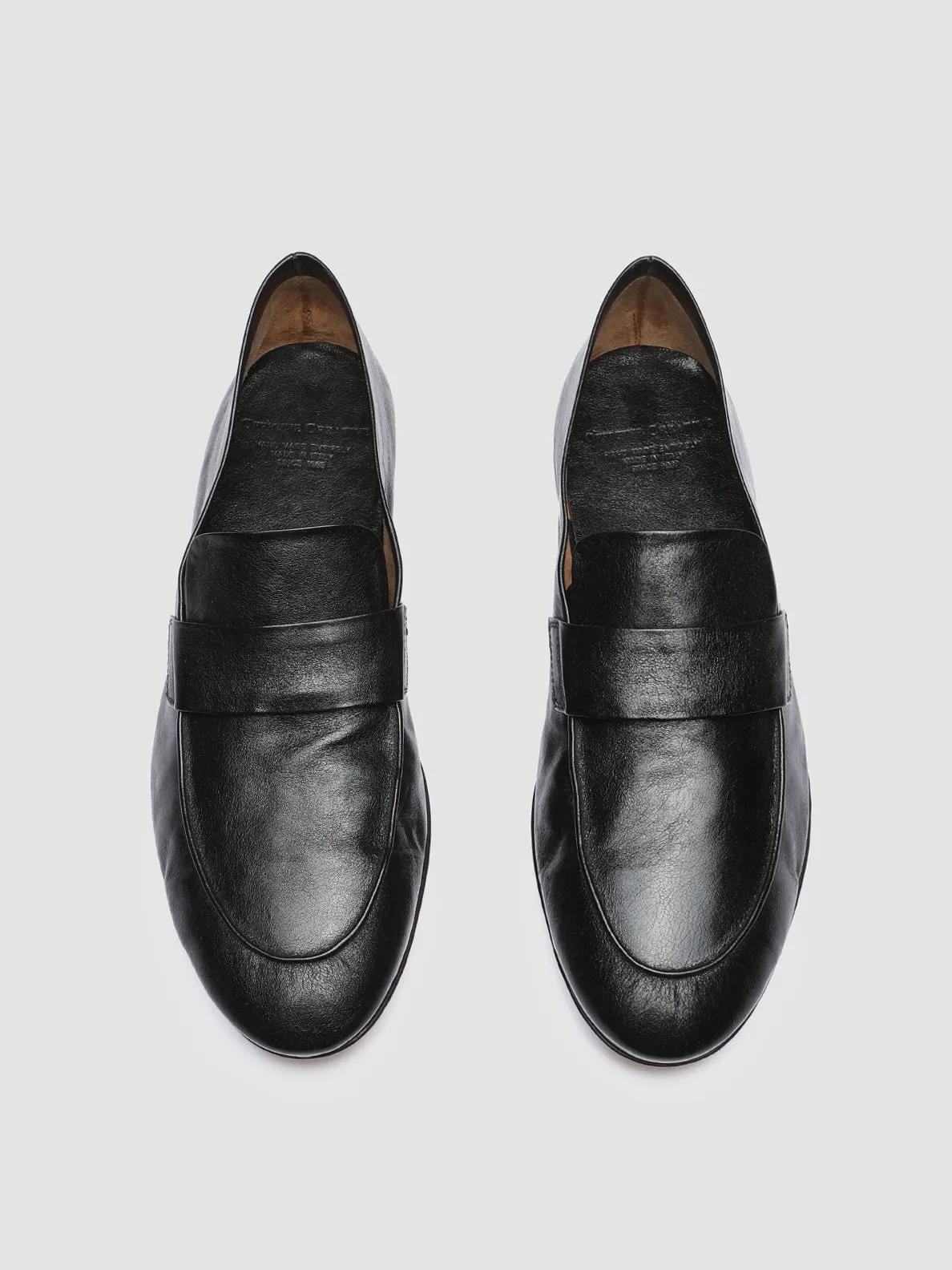 AIRTO 001 - Black Leather Penny Loafers Water Resistant Modern Cushioning