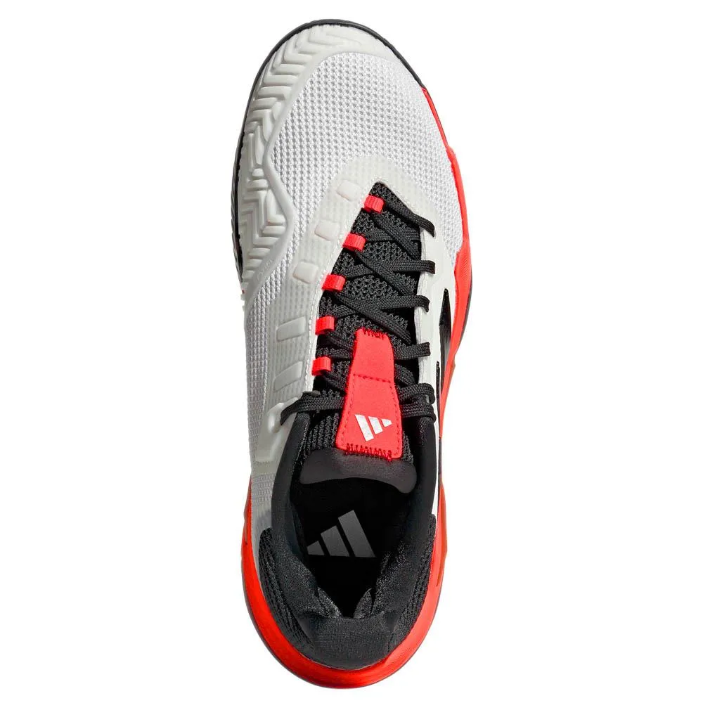 adidas Men's Barricade 13 - Cloud White/Lucid Red Endurance Style. Hybrid style