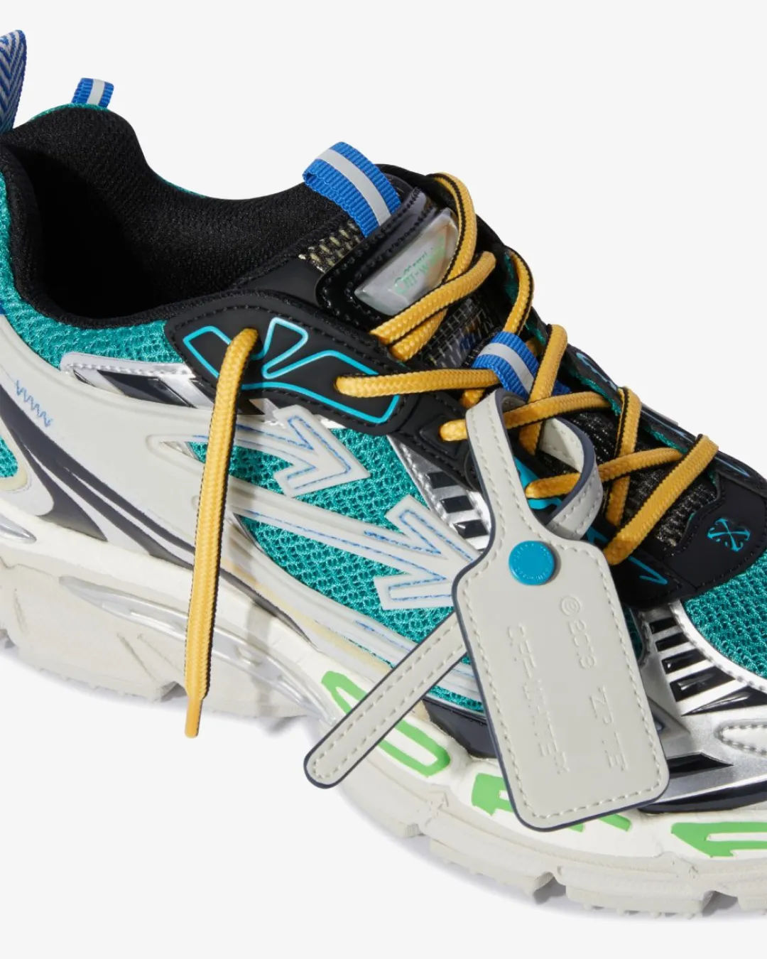 Functional Off-White Virgil Abloh Sneaker ??Be Right Back - Silver/Green?? Sneakers