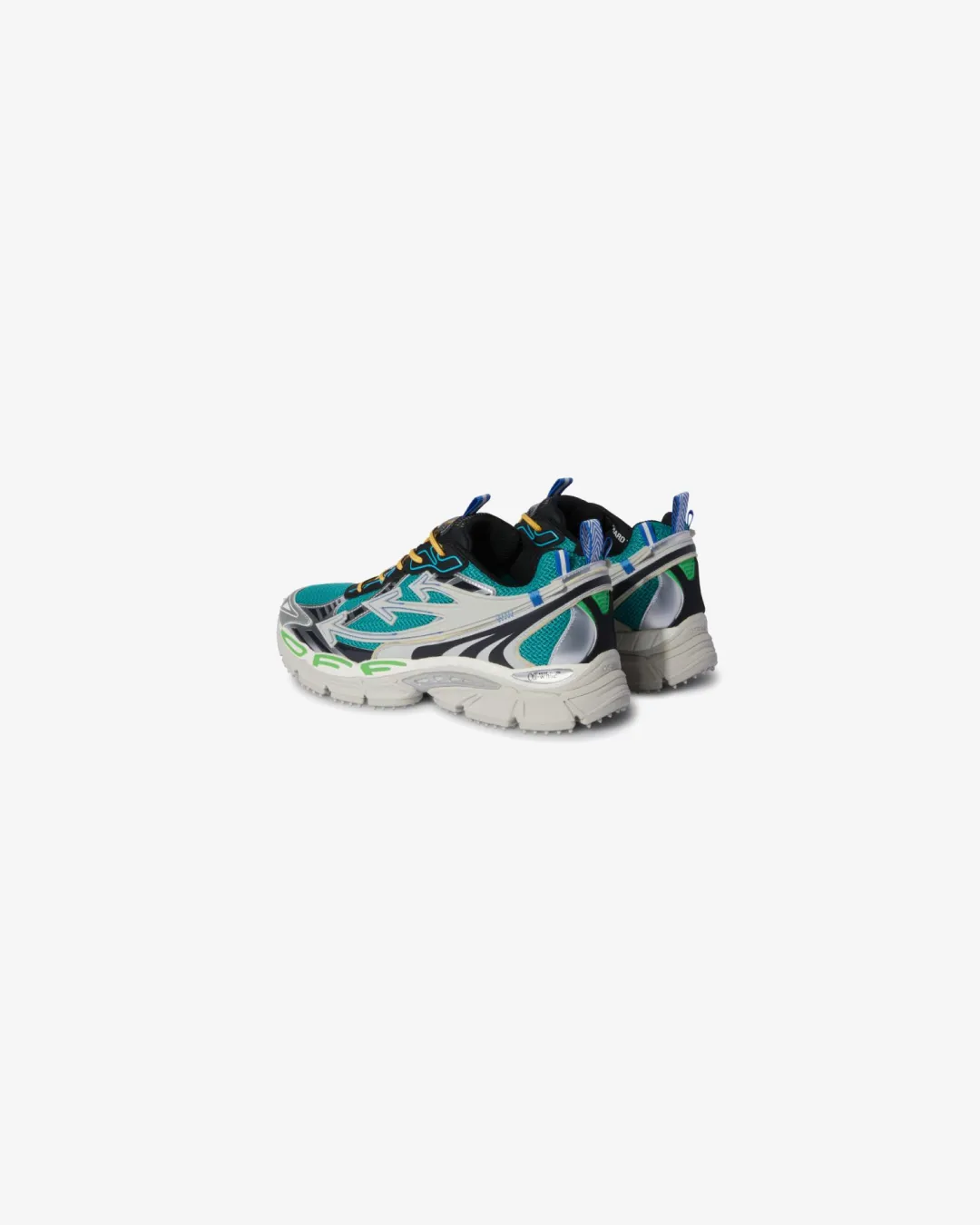 Picnic Easy Comfort Tongue Off-White Virgil Abloh Sneaker ??Be Right Back - Silver/Green?? Sneakers