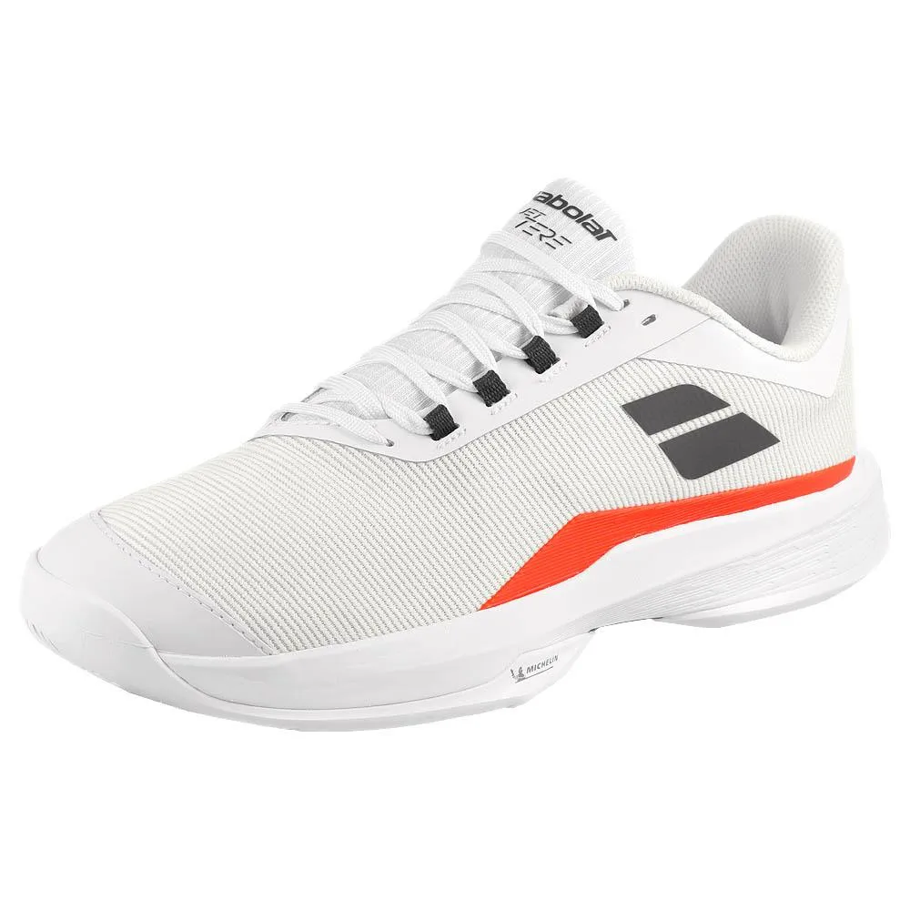 Babolat Men's Jet Tere 2 - White/Strike Red Street Flex Running Track