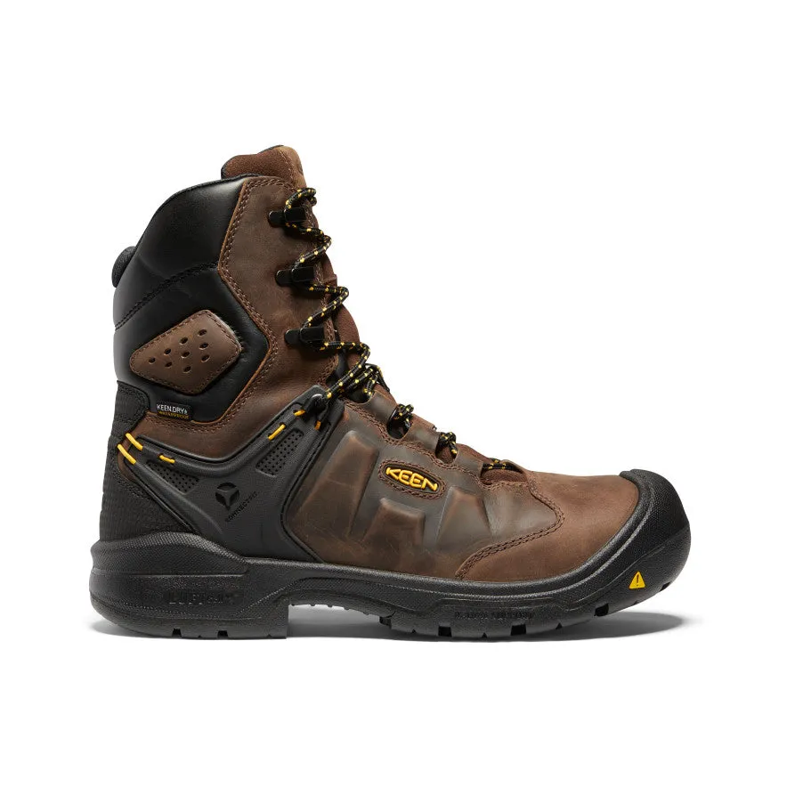 Men's Dover 8" Waterproof Boot (Carbon Toe)  |  Dark Earth/Black Trendy Design Construction Ready