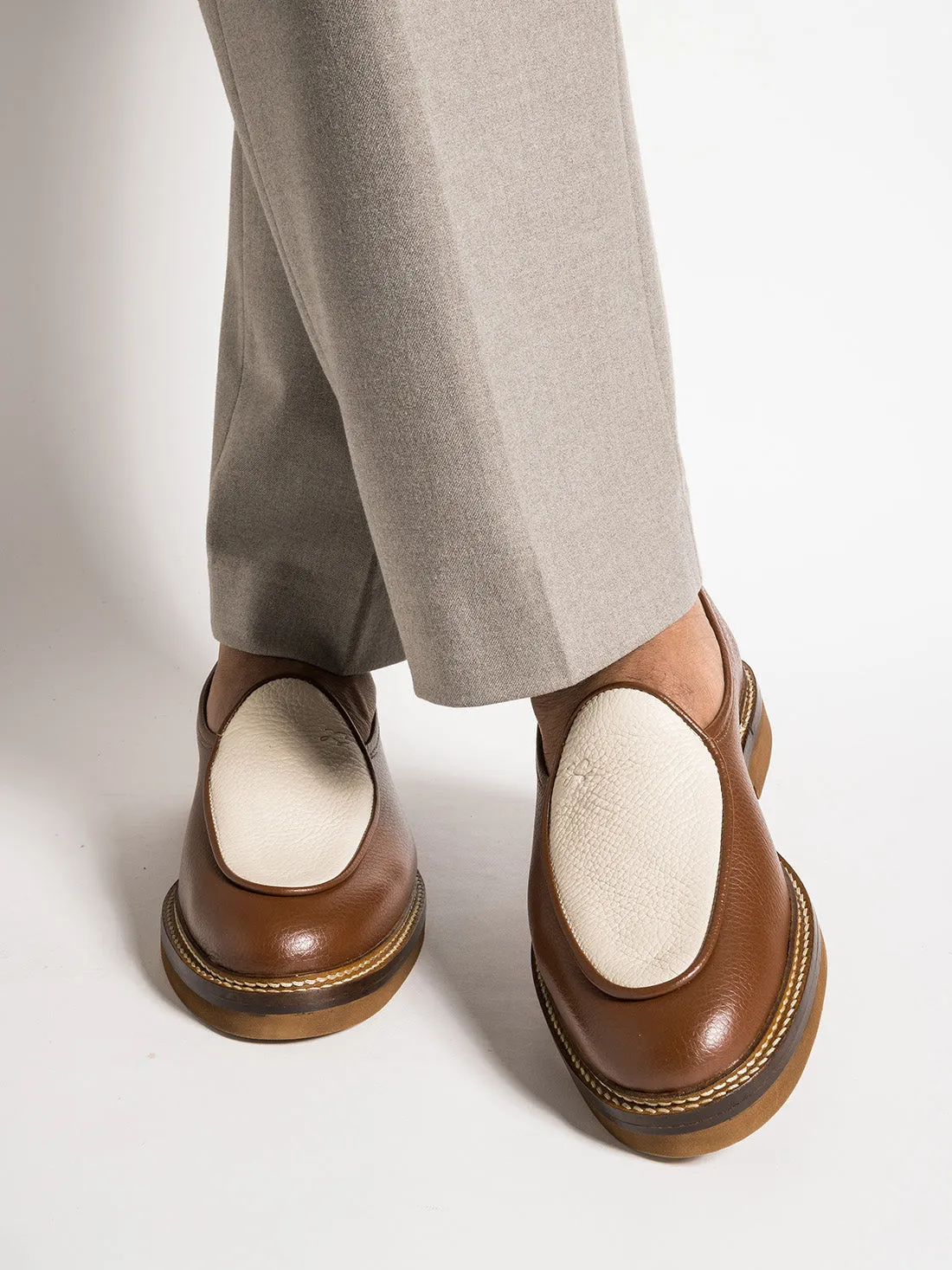 Sole Strong LEX GRAINED BROWN AND CREAM
