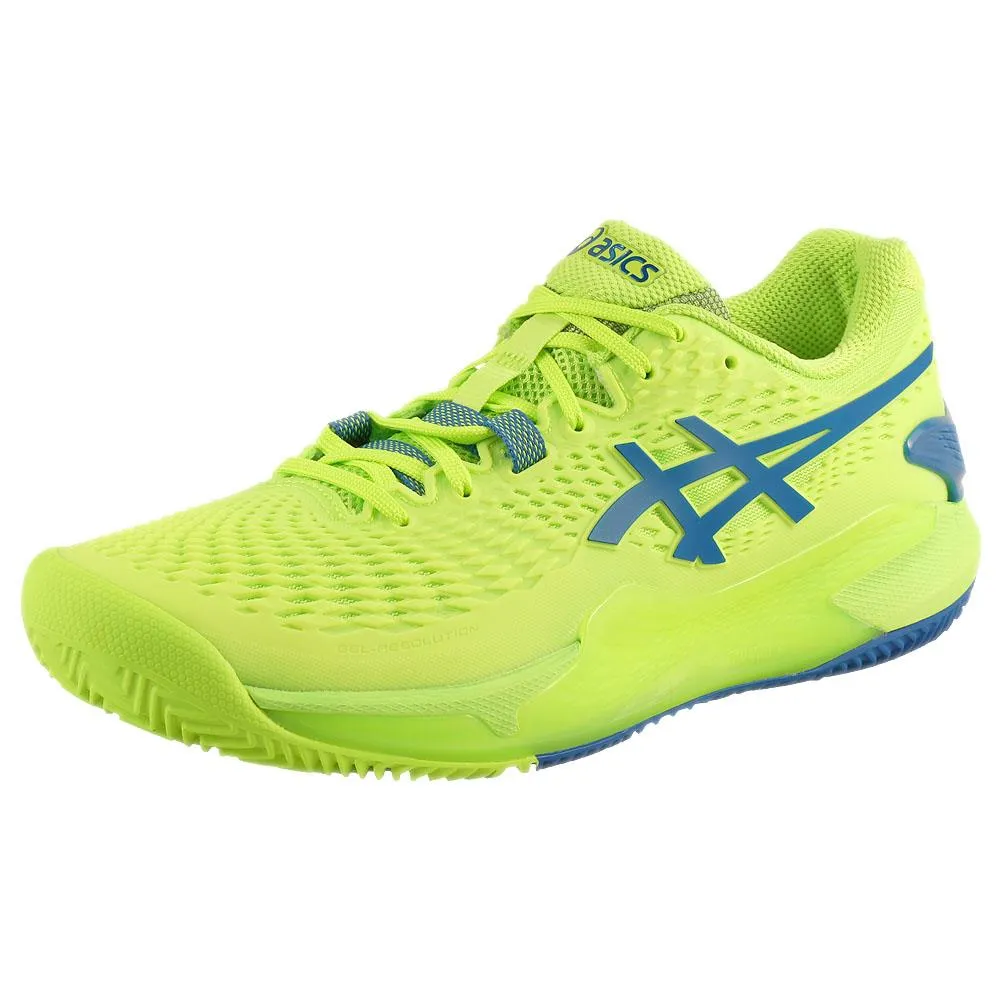 Asics Women's Gel-Resolution 9 - Clay - Hazard Green/Reborn Blue All-day Grip