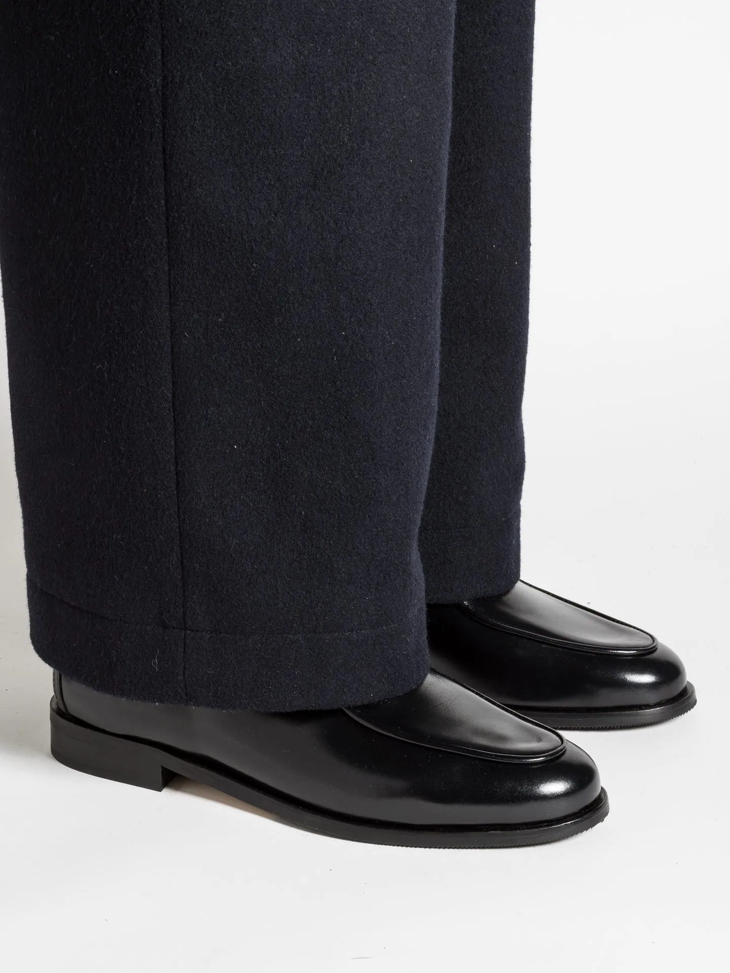JACQUES NEW BLACK LEATHER Lightweight Slip-Ons