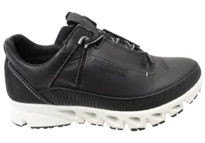 Color Mix ECCO Multi Vent Womens Low GTX Comfortable Leather Lace Up Shoes