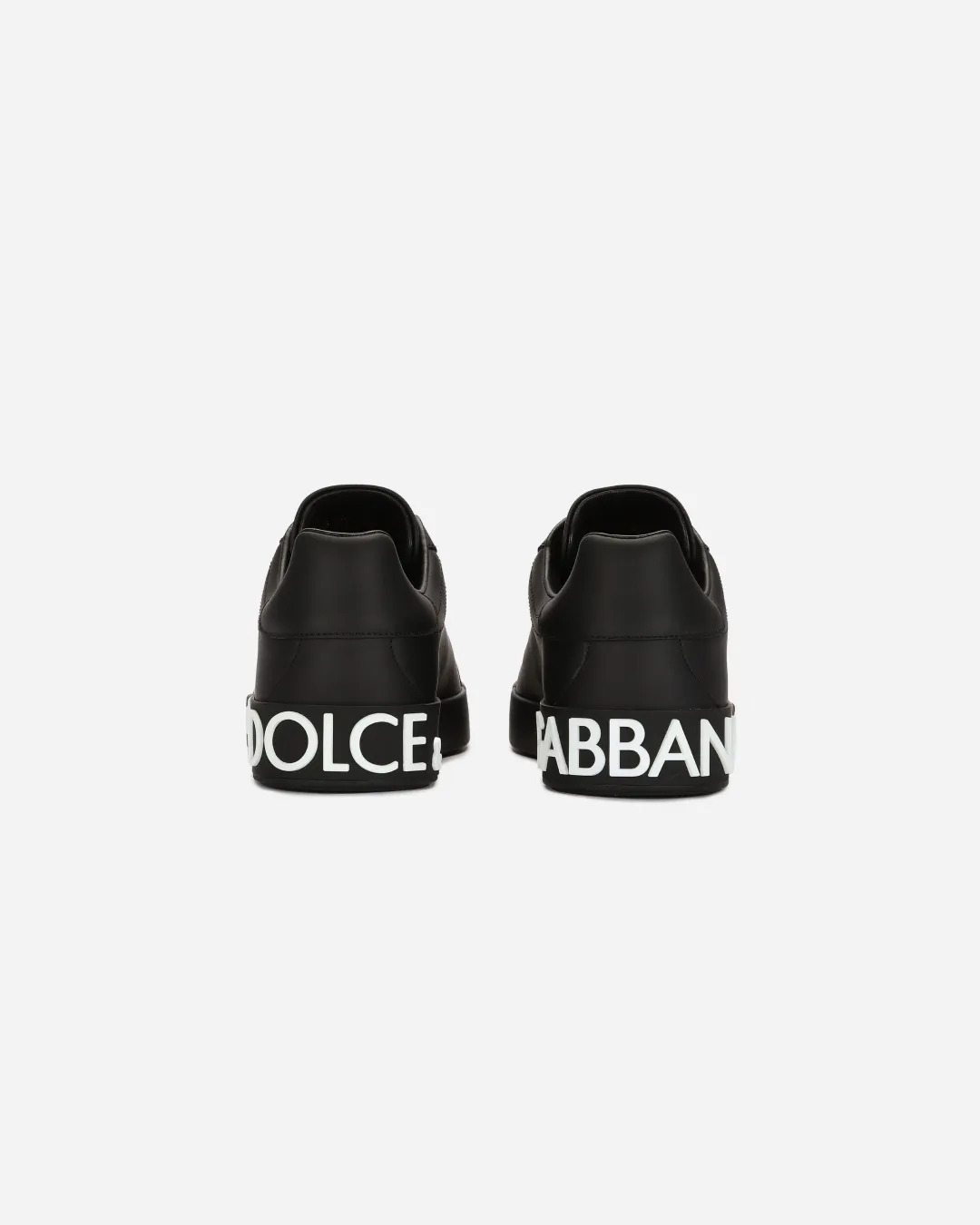 Move Light Cross Road D&G Calfskin Portofino 'Black/White' sneakers