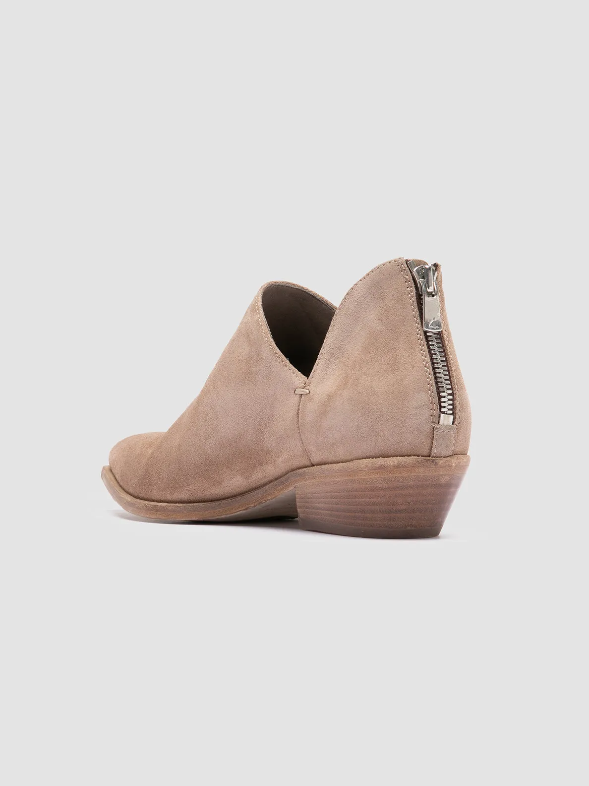 Fast Stride NOELIE DD 106 -Taupe Suede Zipped Boots